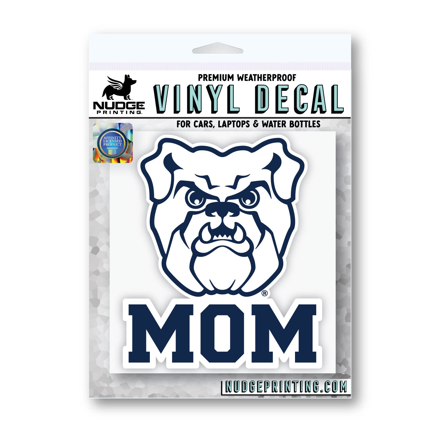 Butler University Sticker Butler University Bulldogs Mom Car Decal Sticker – Nudge Printing