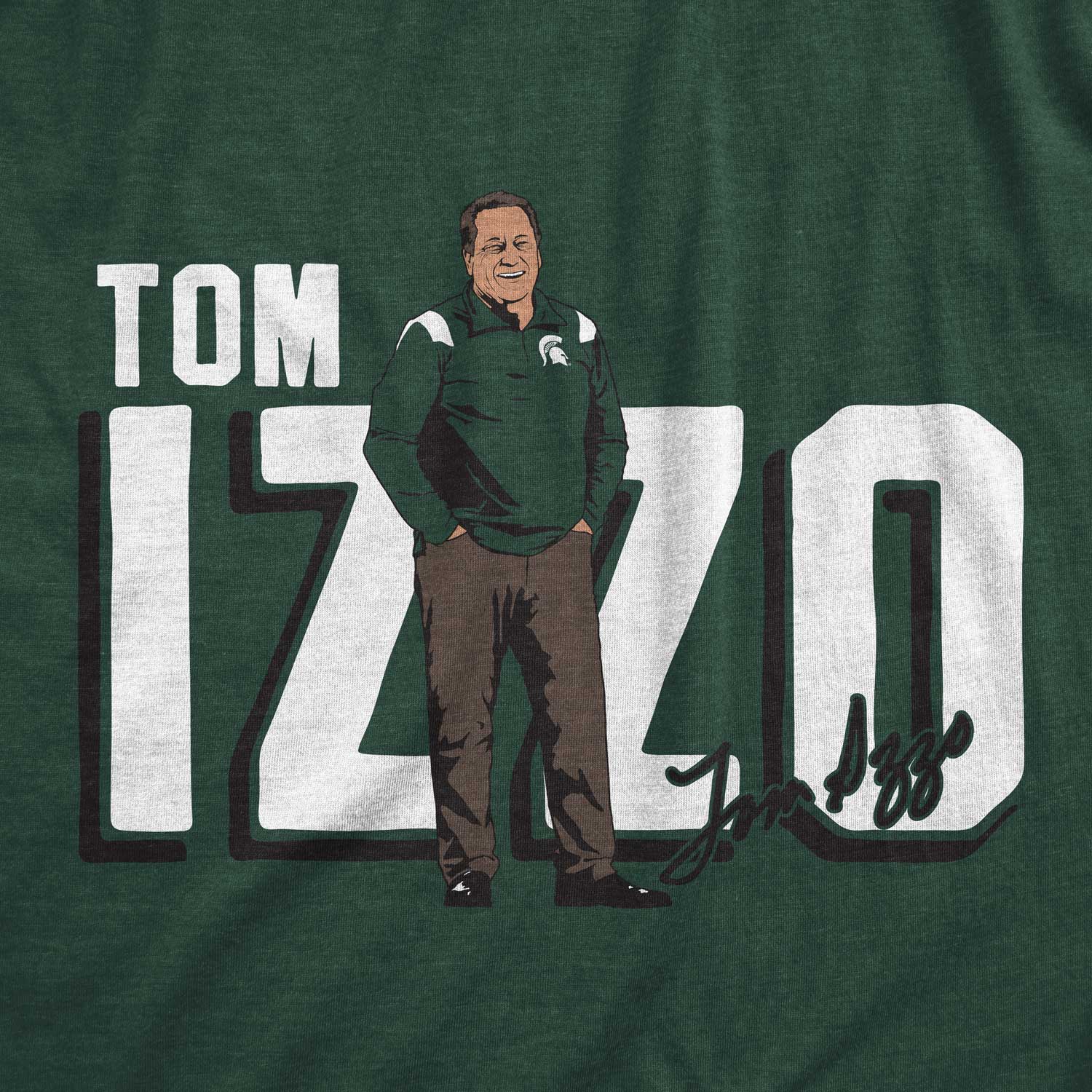 Michigan State Hoodie with Tom Izzo Logo – Nudge Printing