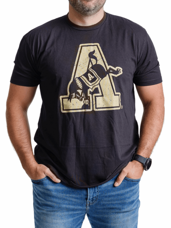 Army West Point Kicking Mule Black Short Sleeve T-shirt