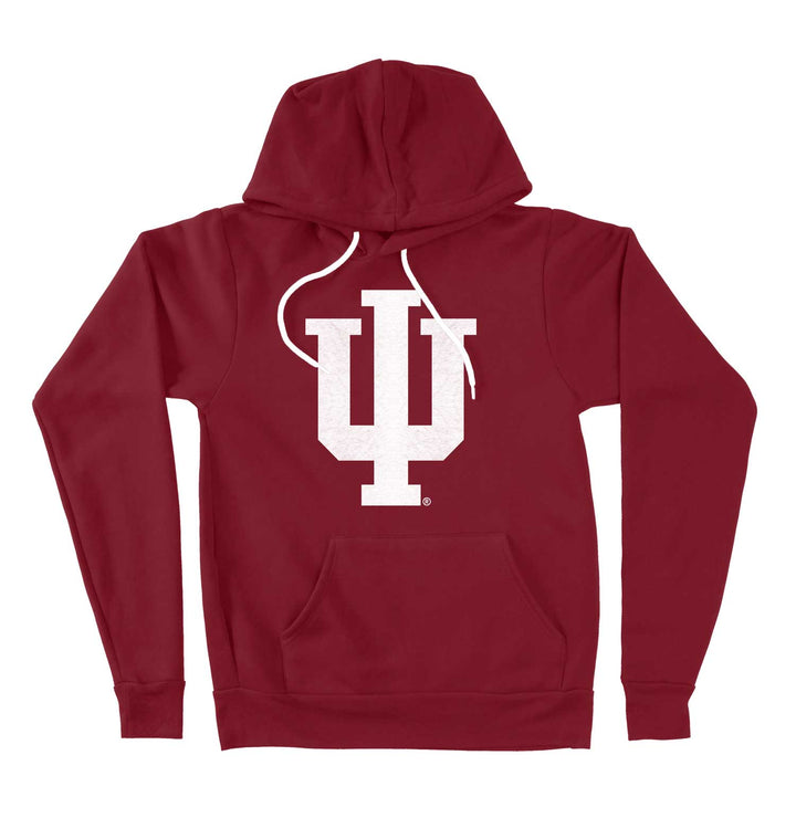 Indiana University IU Hooded Sweatshirt in Crimson Red from Nudge Printing