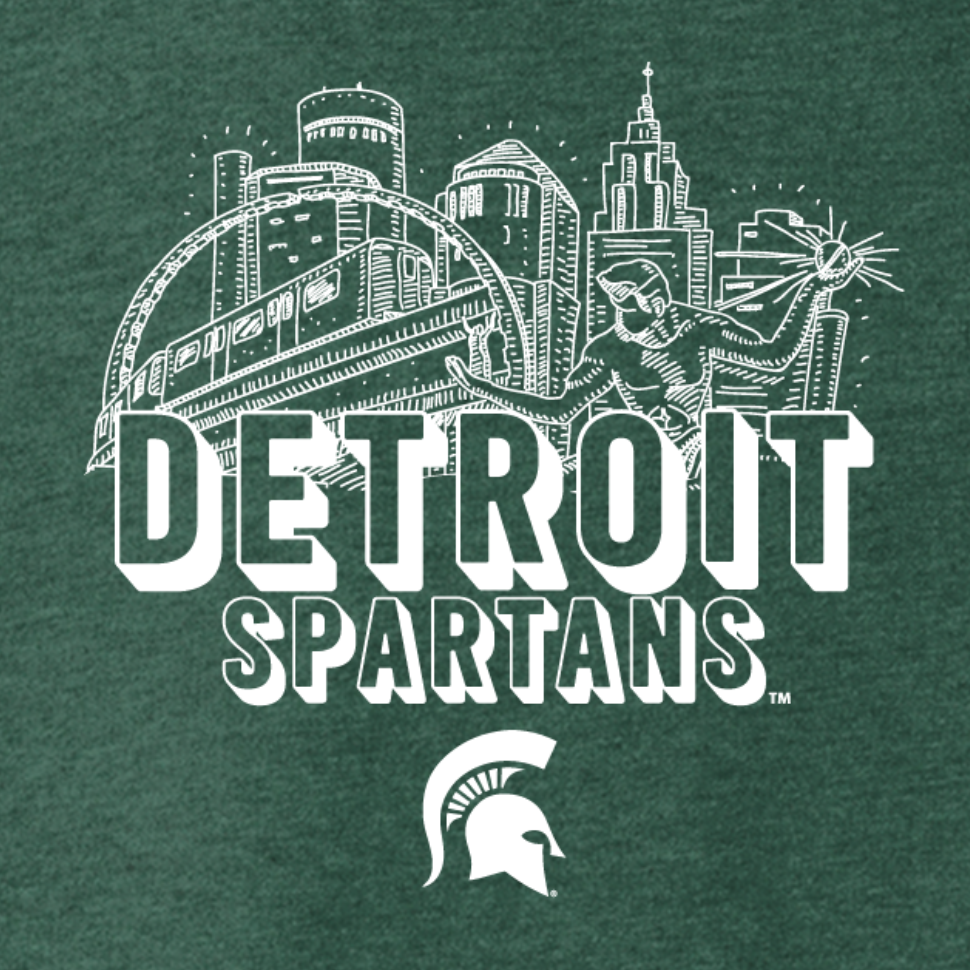 Detroit Spartans Green Crewneck Sweatshirt | PRE-ORDER