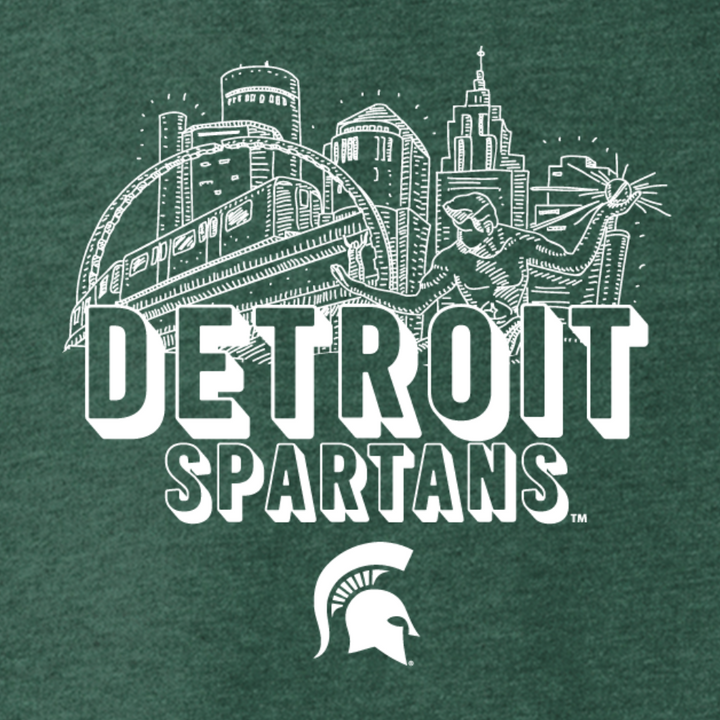 Detroit Spartans Green Crewneck Sweatshirt | PRE-ORDER