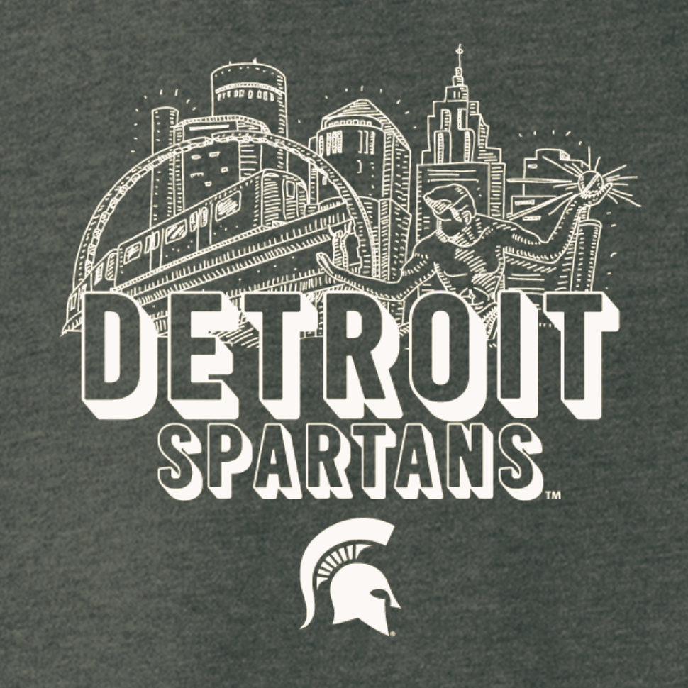 Detroit Spartans Grey Unisex T Shirt