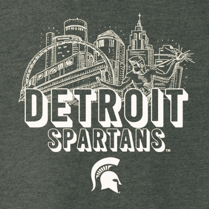 Detroit Spartans Grey Unisex T Shirt