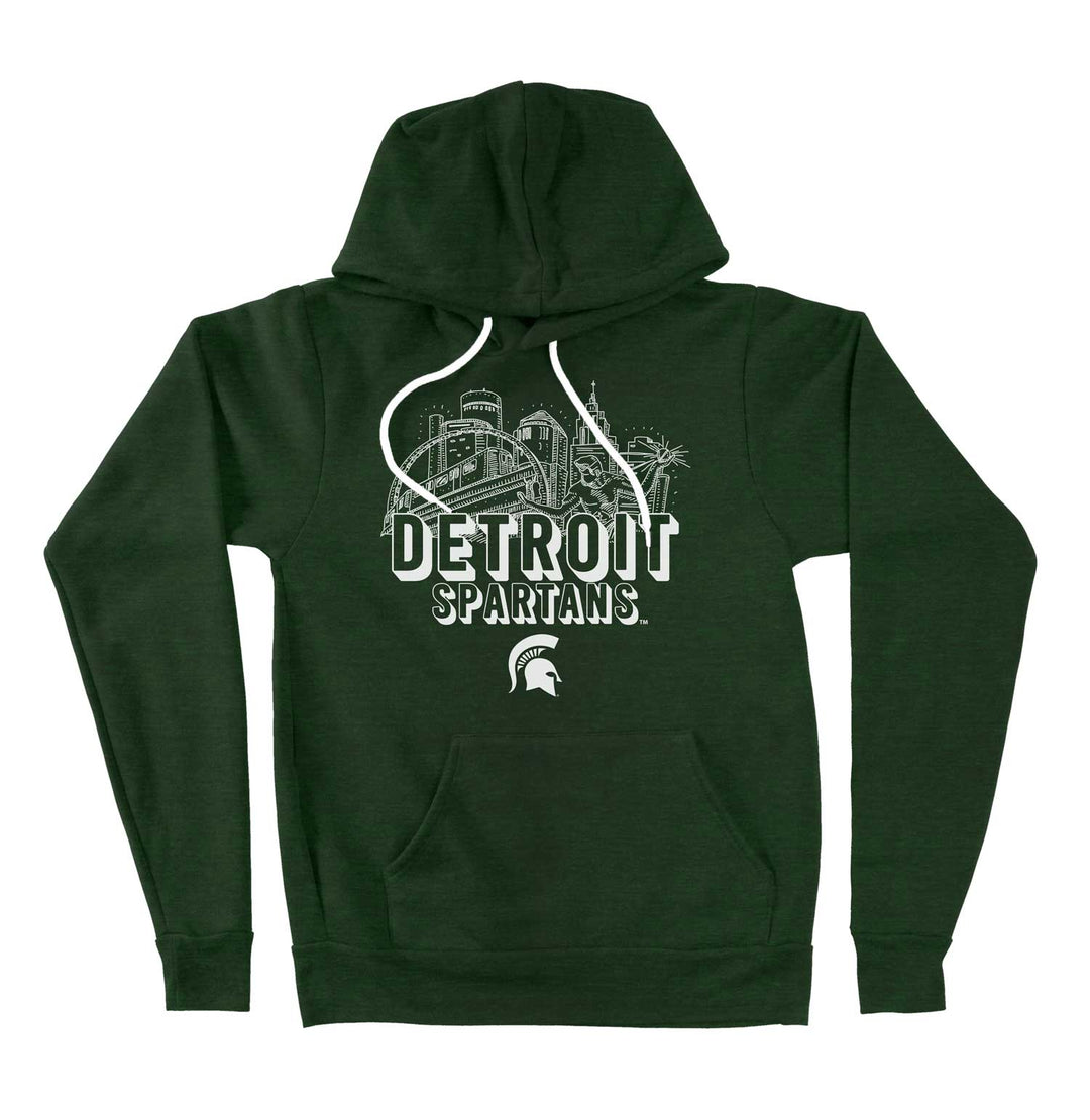 Detroit Spartans Green Hoodie