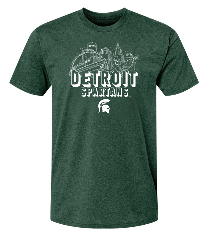 Detroit Spartans Green Unisex T Shirt