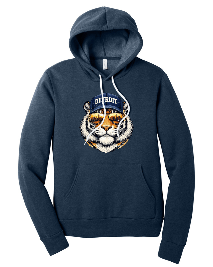 Tiger Wearing Sunglasses and Hat Sweatshirt