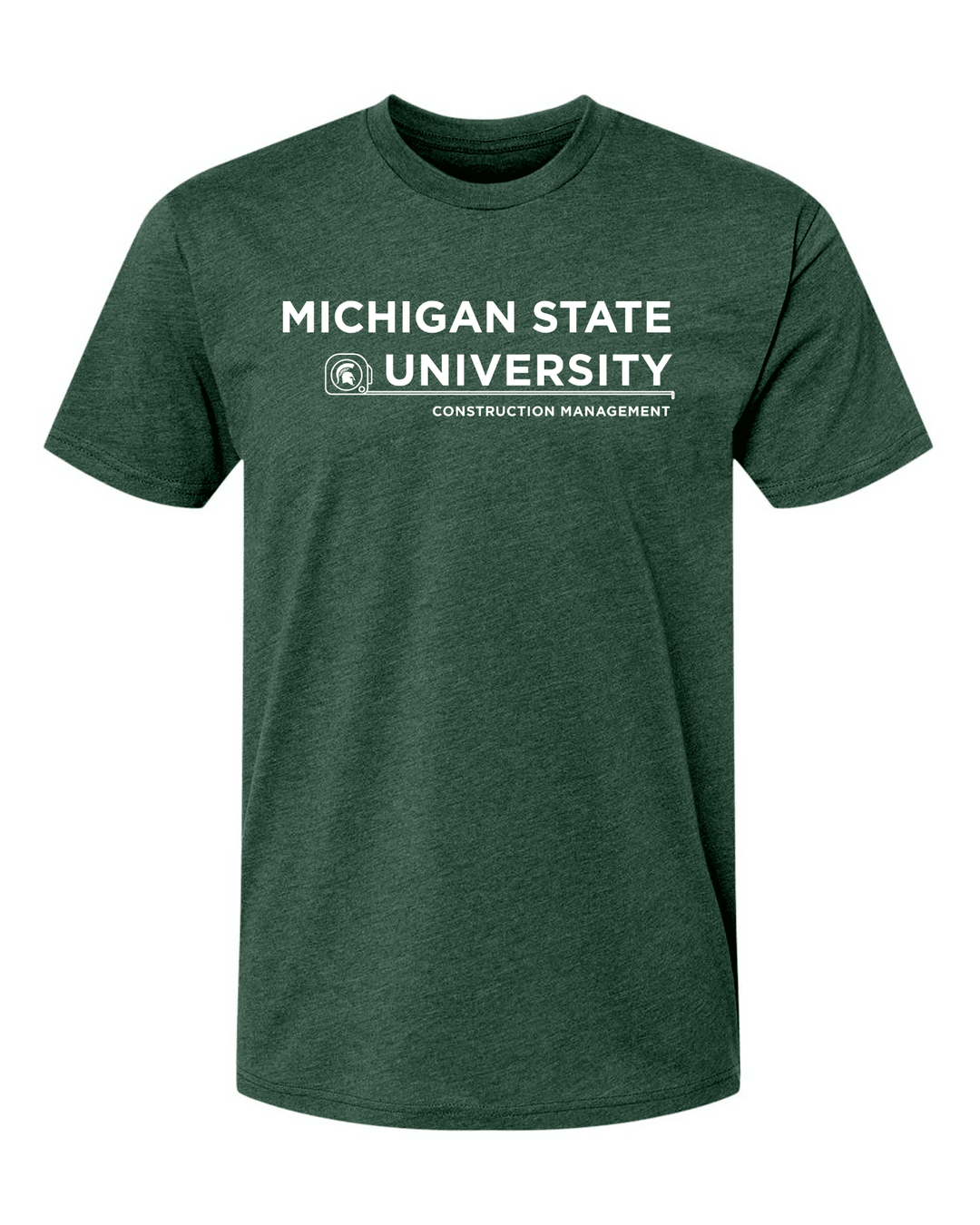 Michigan State Construction Management Tape Measure Shirt