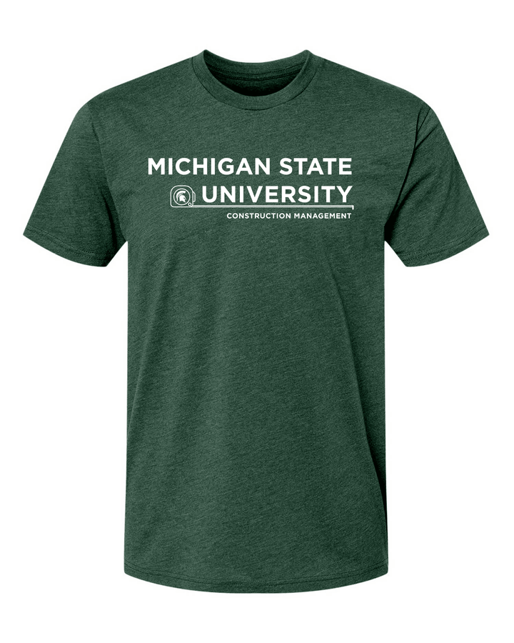Michigan State Construction Management Tape Measure Shirt