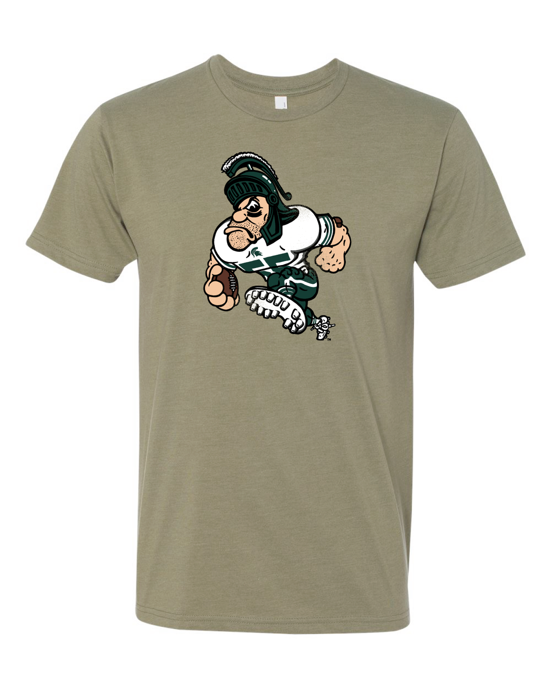 Michigan State Gruff Sparty Football T-Shirt