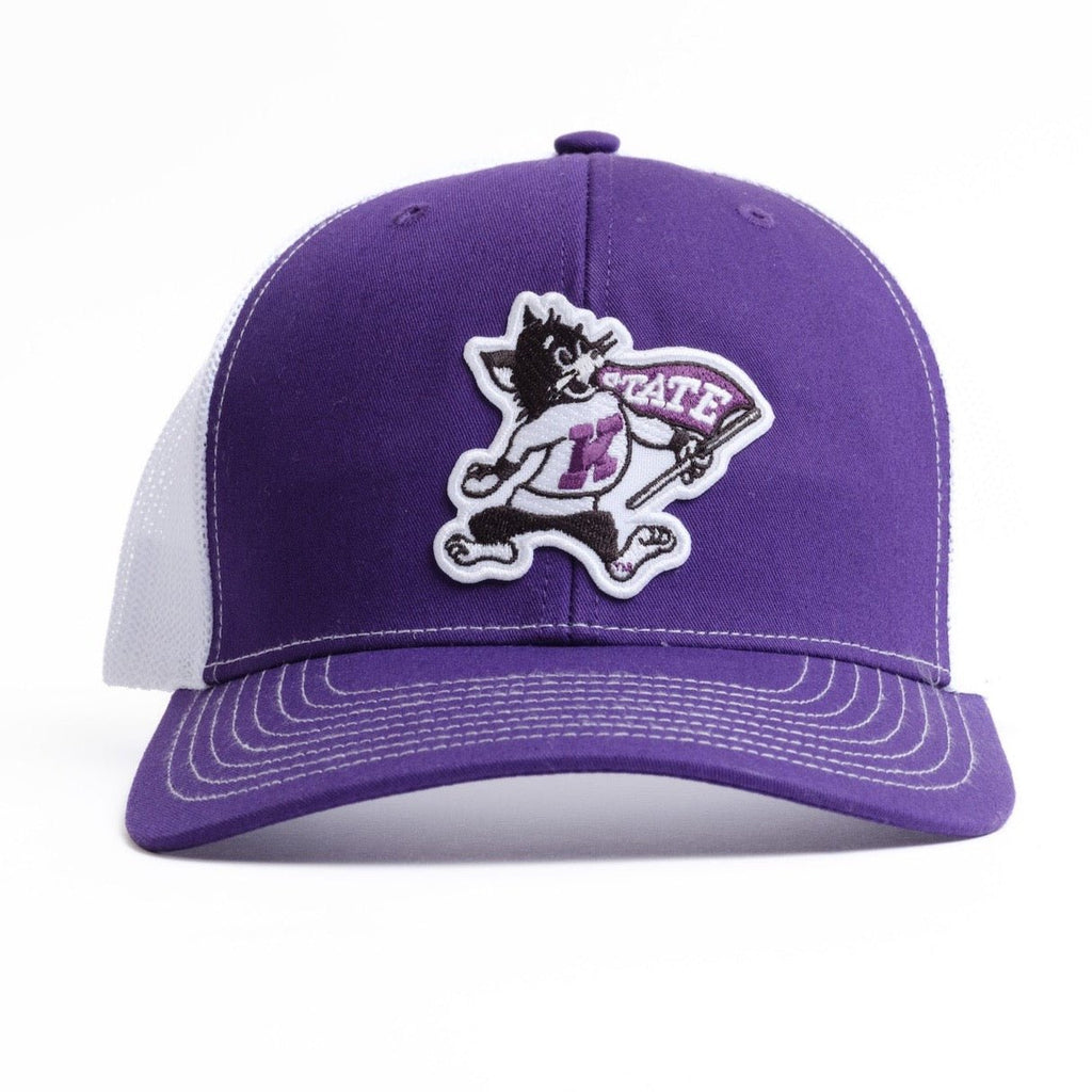 Purple Kstate Hat with Willie the Wildcat Logo – Nudge Printing display picture 2