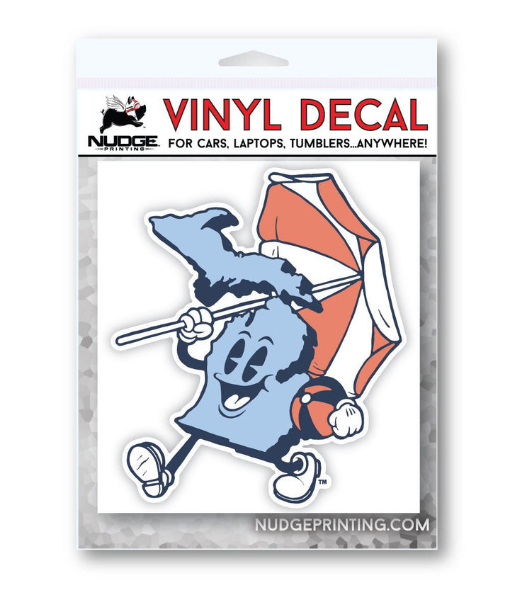 Nudge Printing State of Michigan Retro Michigan Decal