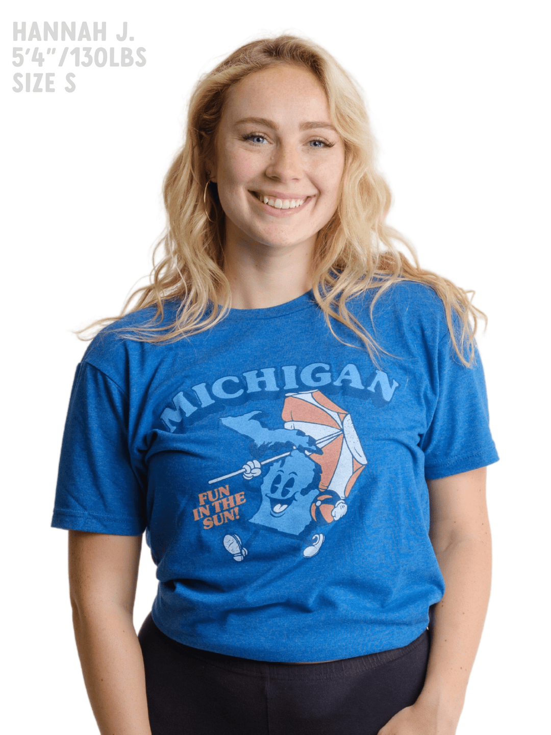 Fun in the Sun Retro State of Michigan Beach T-Shirt