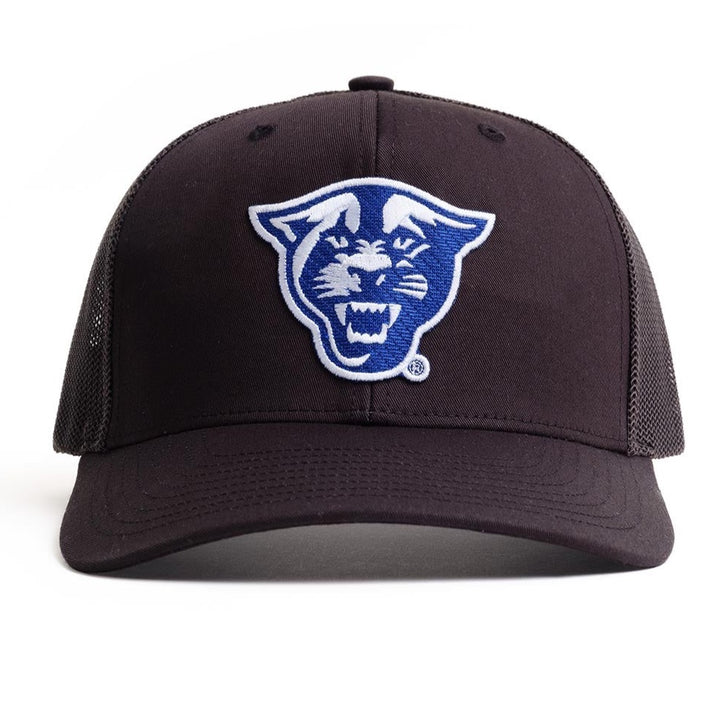 Georgia State Hat in black with blue and white panther