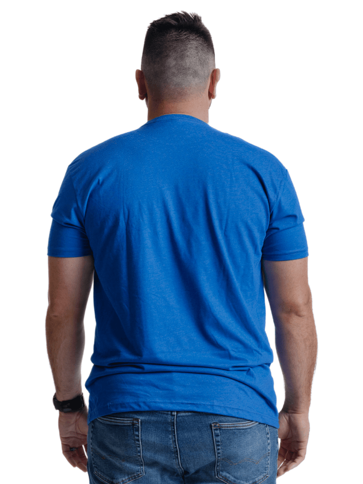 Grand Valley State University Shirt GVSU Lakers Premium Blue T-Shirt back view