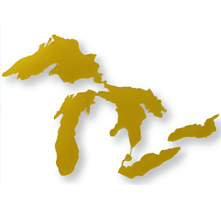 Great Lakes of Michigan Vinyl Decal Window Sticker