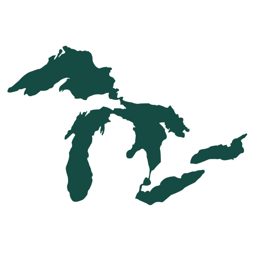 Great Lakes of Michigan Vinyl Decal Window Sticker