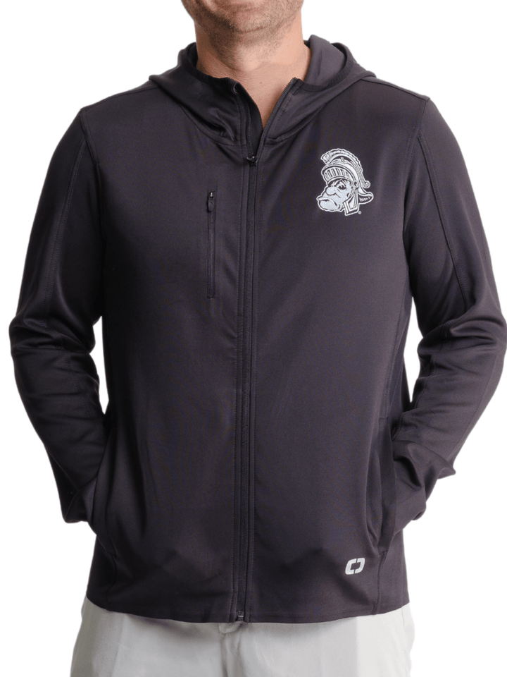 MSU Spirit Wear Premium Hoodied Gruff Sparty Black Jacket Nudge Printing