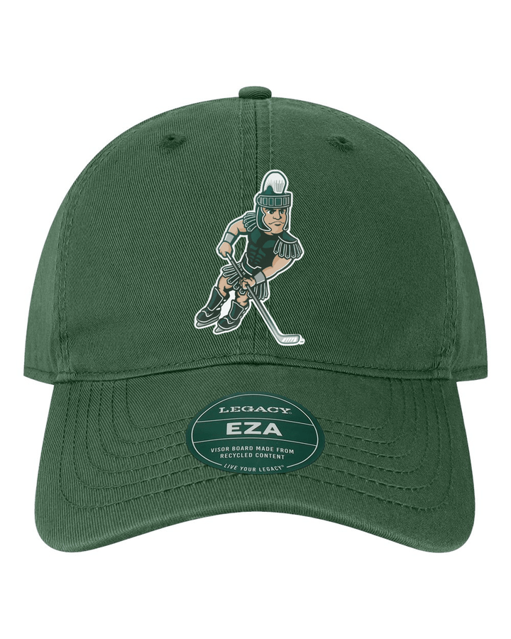 Michigan State Legacy Hat with Embroidered Hockey Sparty