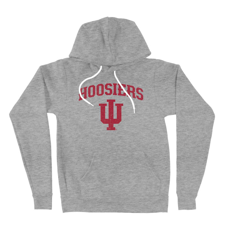 Grey IU Hooded Sweatshirt for Indiana University