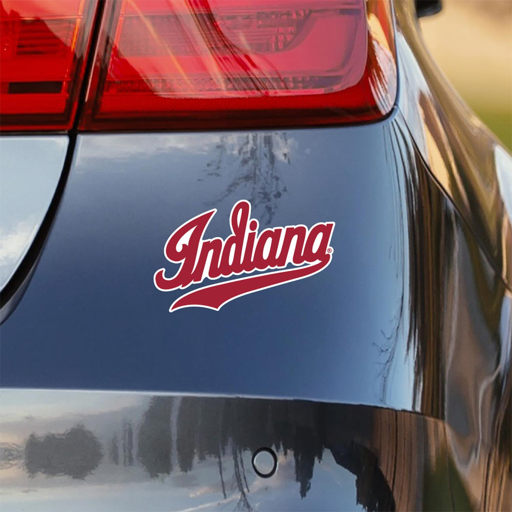 Script Indiana IU Sticker for Indiana University on car