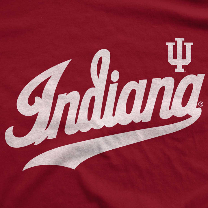 Close up of IU T Shirt for Indiana University from Nudge Printing