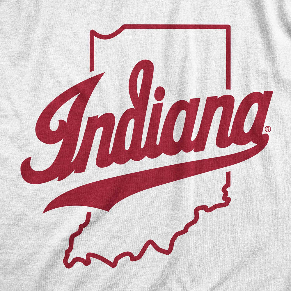 Close Up of Indiana Script IU Hoodie from Nudge Printing