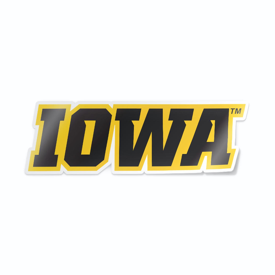 Iowa Block Letter Decal | Nudge Printing