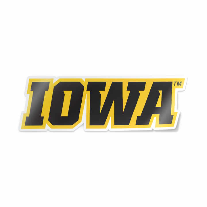 Iowa Block Letter Decal | Nudge Printing