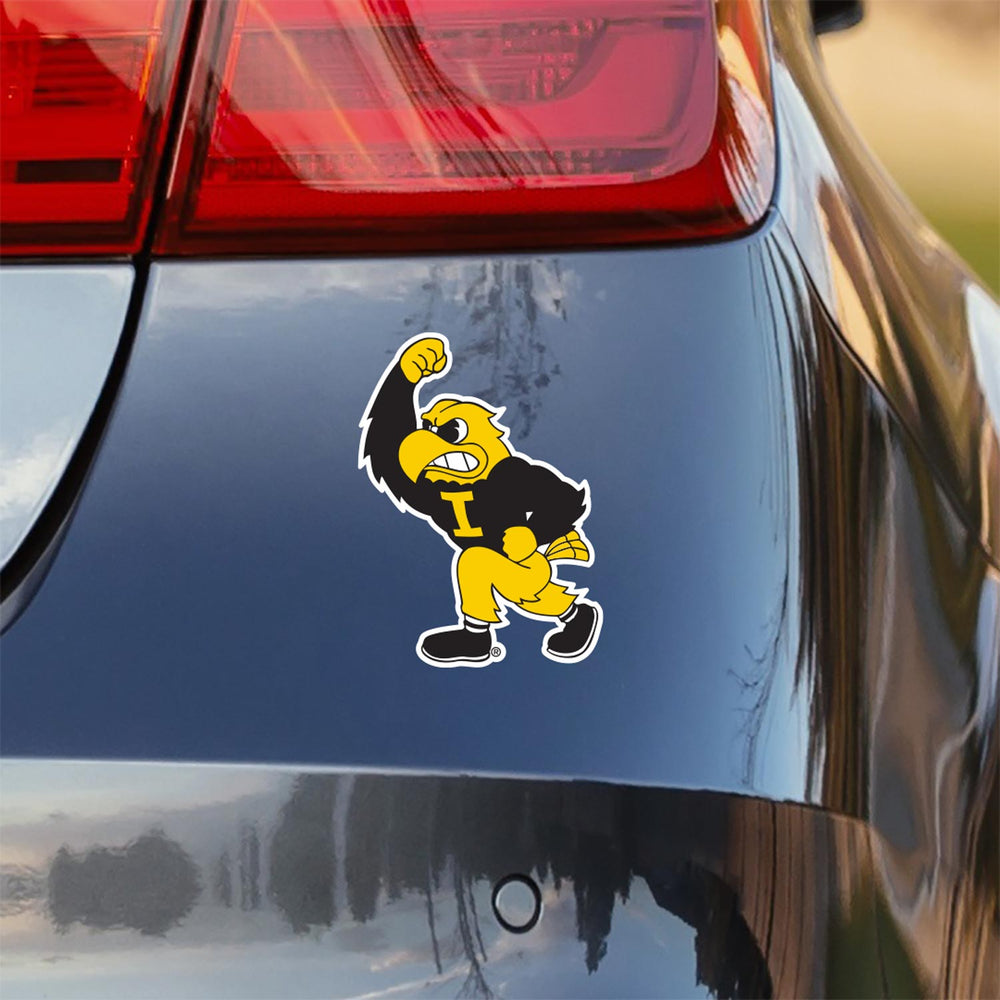 Iowa Hawkeyes Herky Sticker on Car