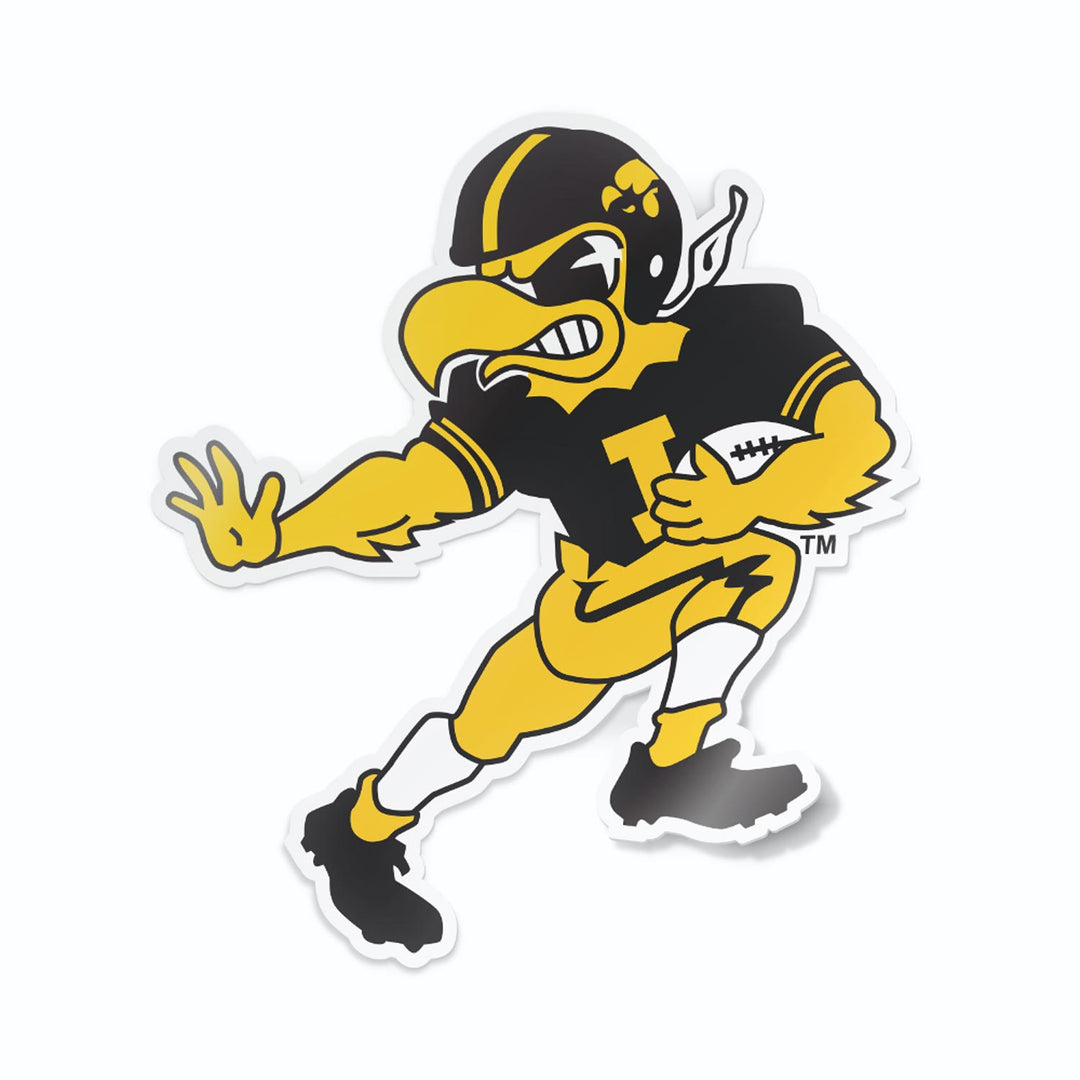 Iowa Football Herky Decal Sticker Mockup