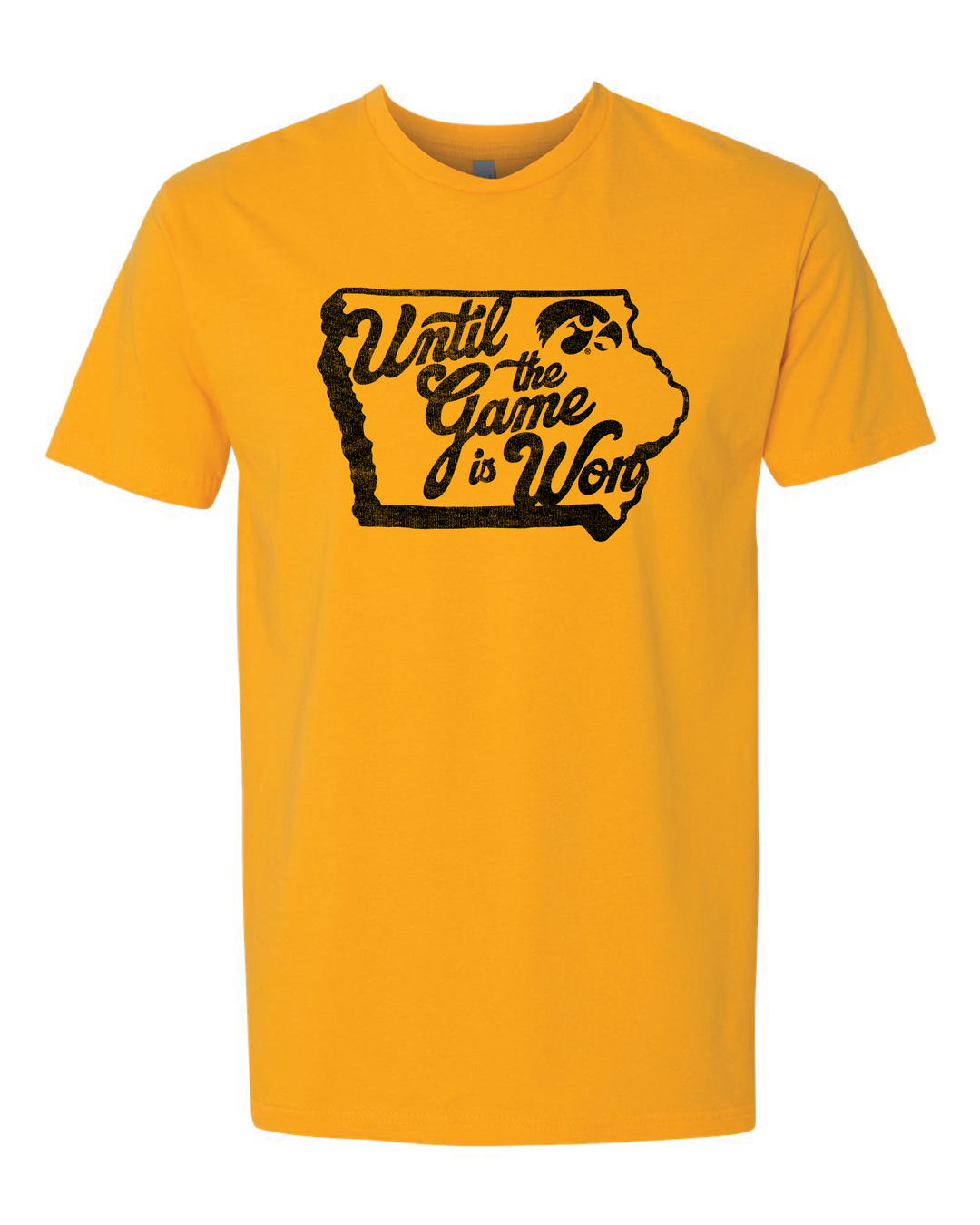 Iowa Hawkeyes T-Shirt Until the Game is Won Front