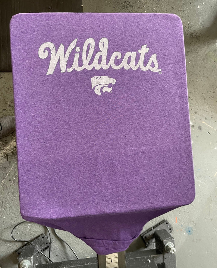 Kansas State University Wildcats Script K-State Lavender Light Purple Short Sleeve T-shirt
