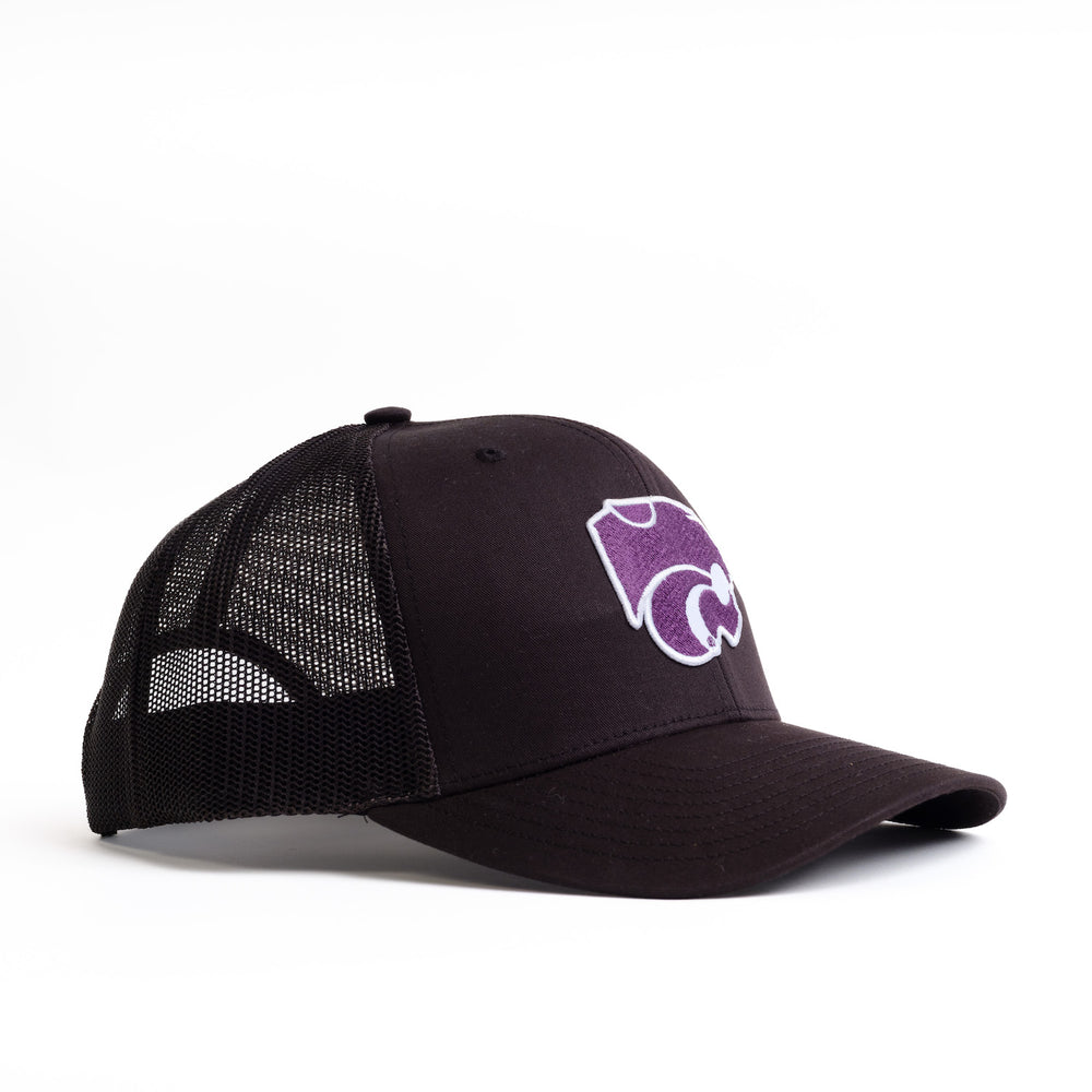 K-State hat in black angled