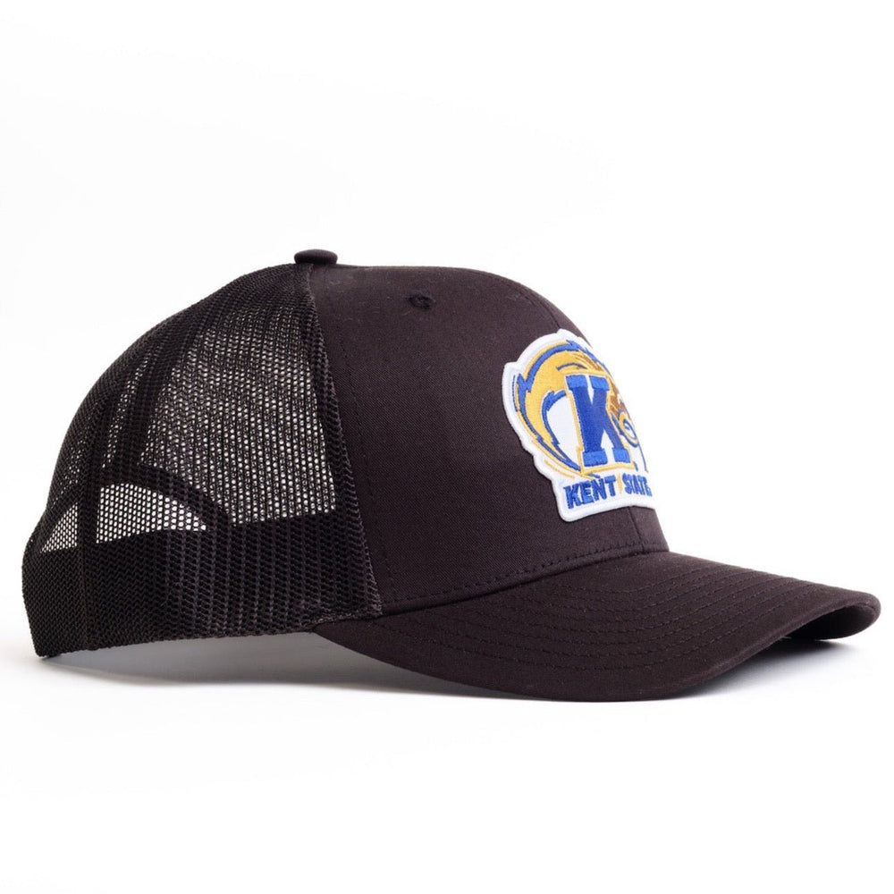 All Black Trucker hat For Kent State University