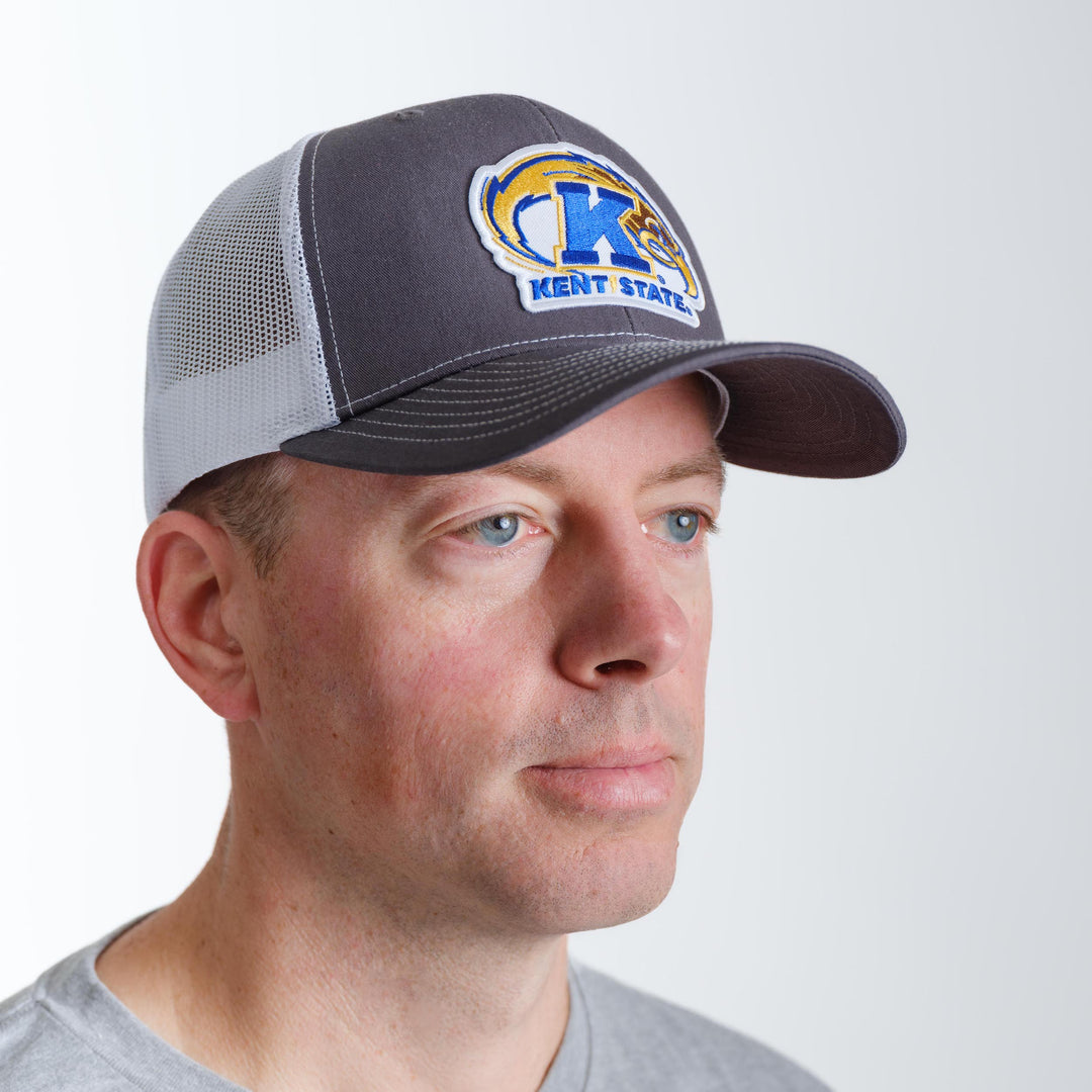 Kent State Primary Logo Trucker Hat Richardson 112 Adjustable Snapback Baseball Cap