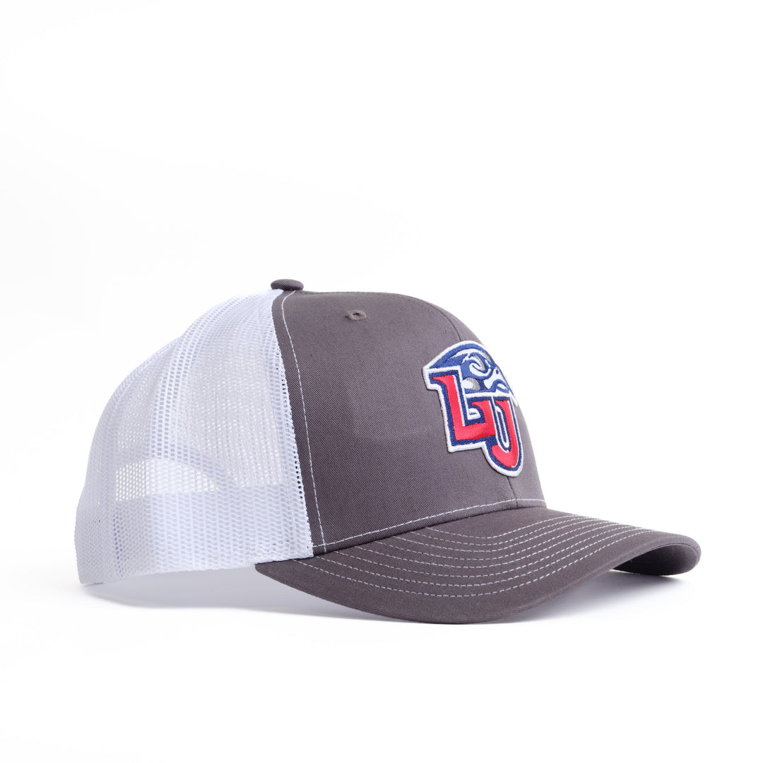 Liberty Flames Hat with LU Logo 
