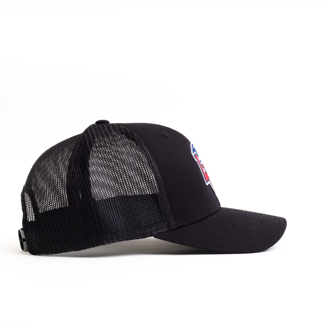 Right Side View of Liberty LU Trucker hat