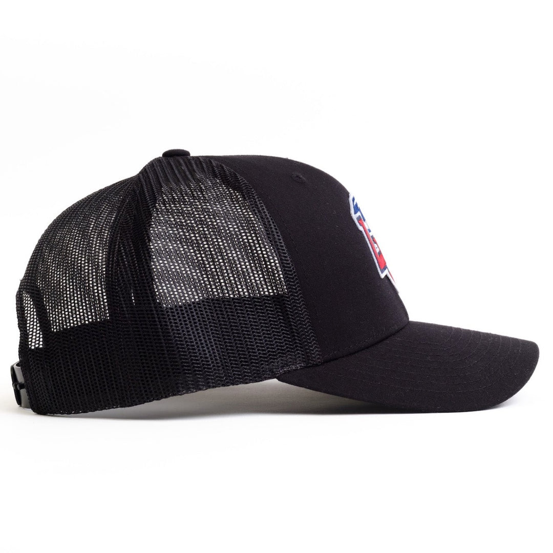 Right Side View of Liberty LU Trucker hat