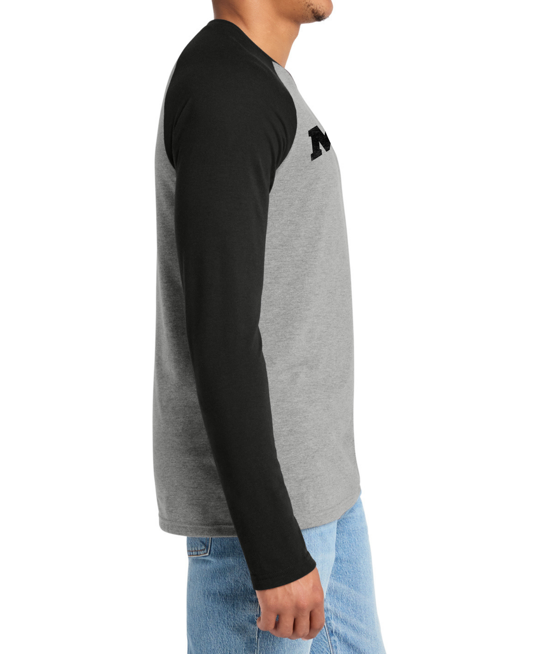 MSU Hockey Script Tri-blend Long Sleeve Shirt