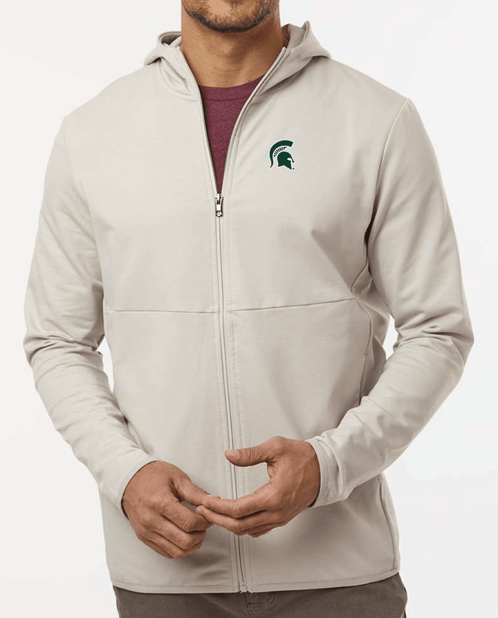 Michigan State Spartan Helmet Perform Full Zip (2 Color Options)