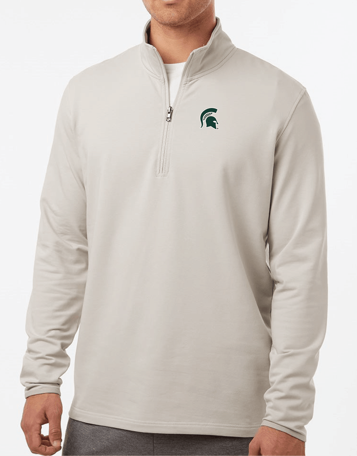 Michigan State Spartan Helmet Perform Quarter Zip (2 Color Options)