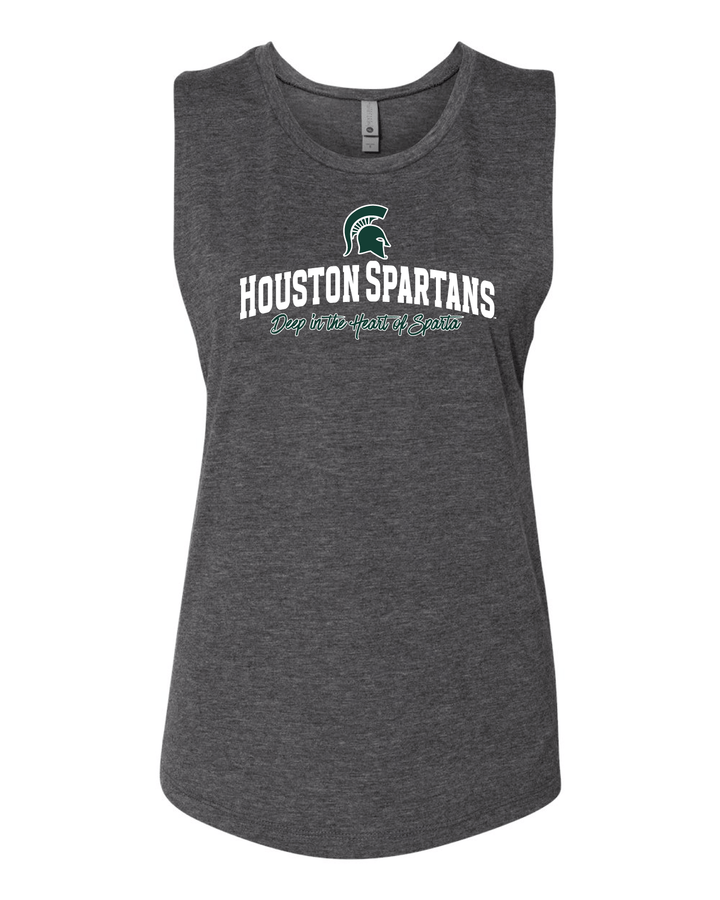 Dark Grey Michigan State Houston Spartans Women's Tank Top
