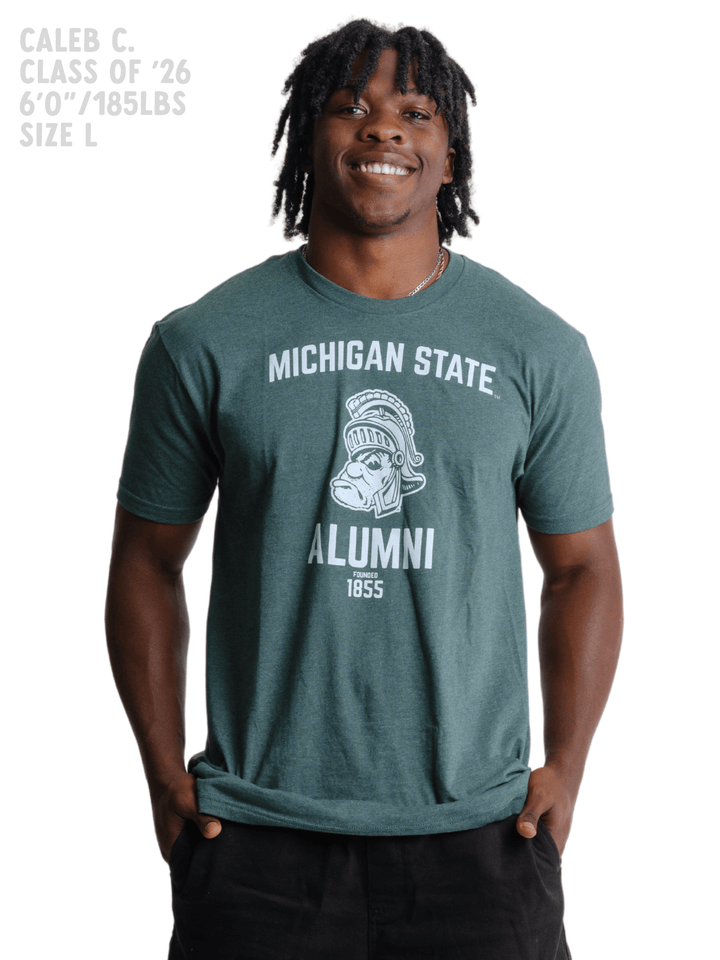 Vintage Michigan State Apparel with Gruff Sparty Alumni Design