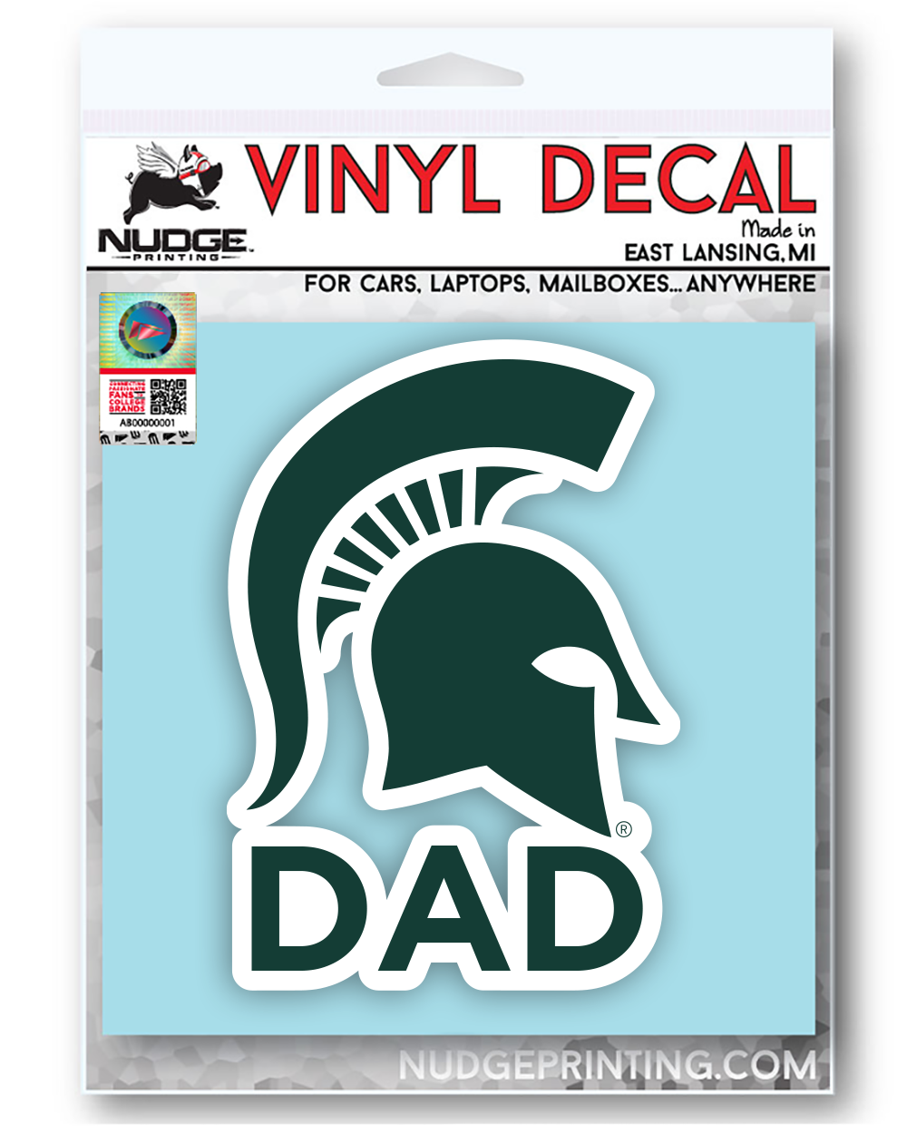 Dad Decal for Michigan State University