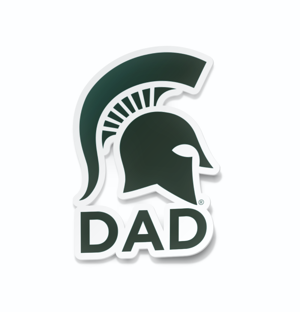 Michigan State Dad Decal from Nudge Printing