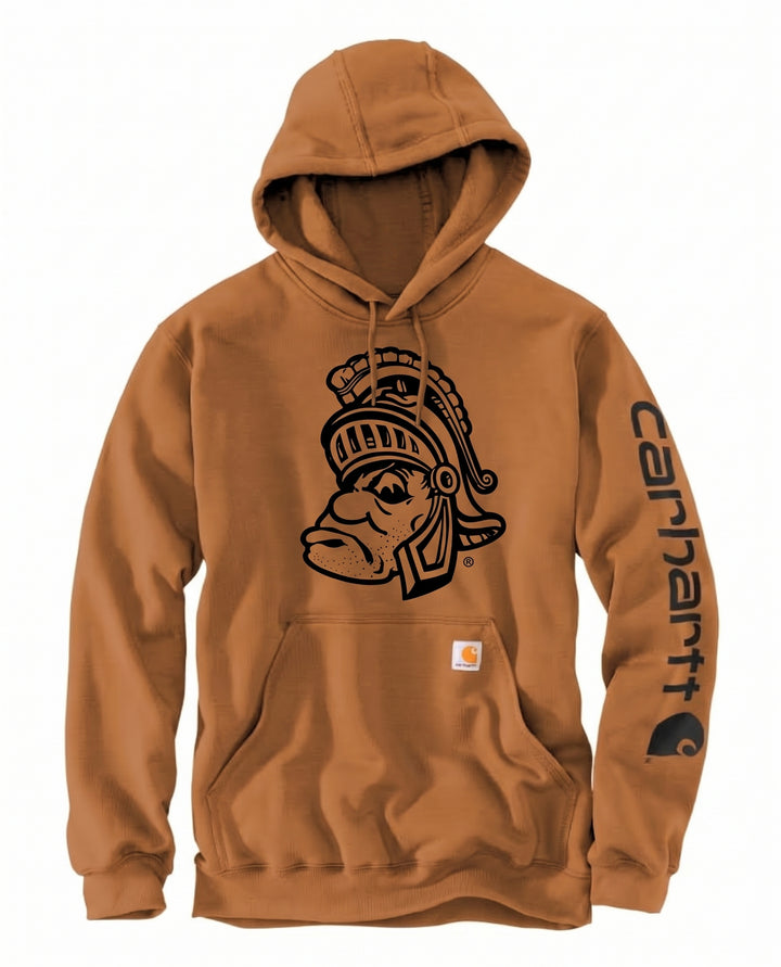 MSU Carhartt Gruff Sparty Brown Hoodie