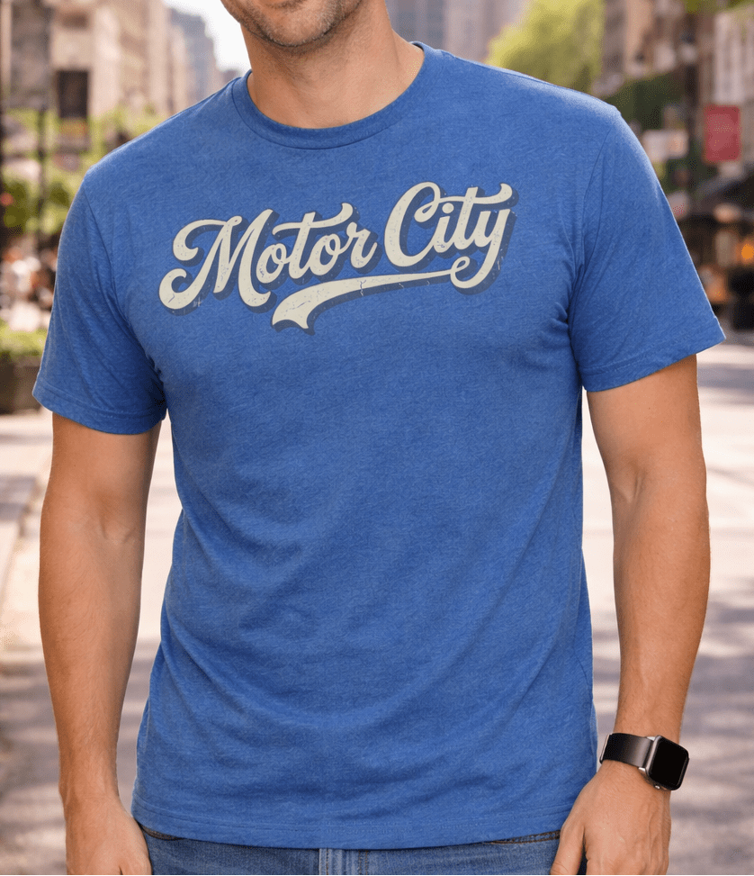 Motor City Retro Design Detroit T-Shirt