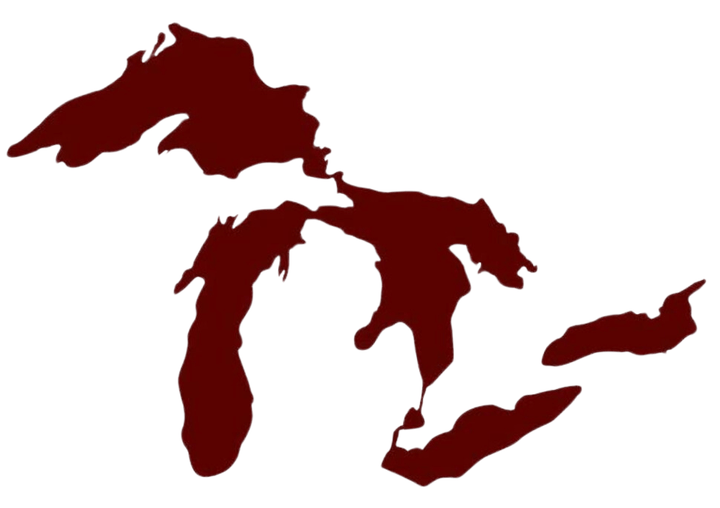 Great Lakes of Michigan Vinyl Decal Window Sticker