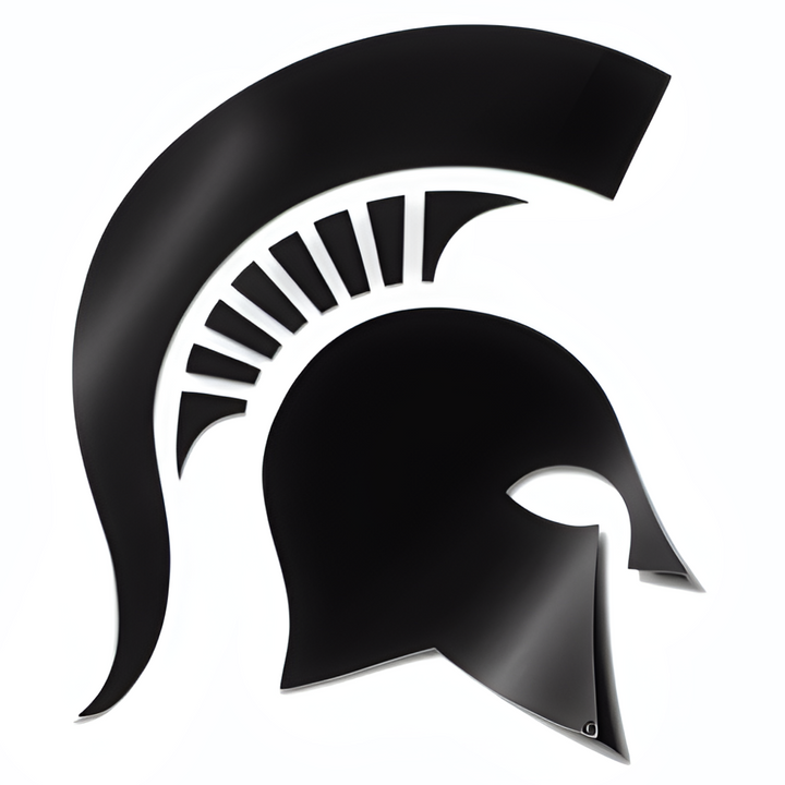 Michigan State University Official Spartan Helmet Car Decal